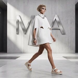 New authentic MIA designer platform sandals MISMATES 9 9.5 display